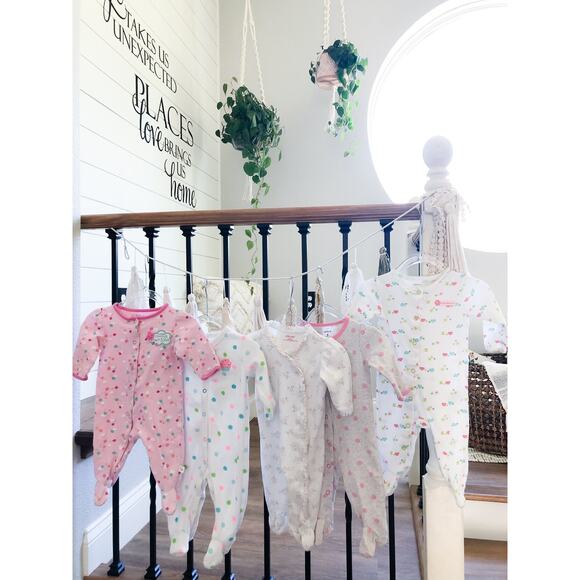 Bulk Lot 5 Cozy Pajama Sleepers 6mths - Picture 3 of 3